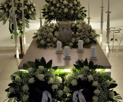 Ringaudų /Tabariškių Kristaus Karaliaus bažnyčios šarvojimo salė 