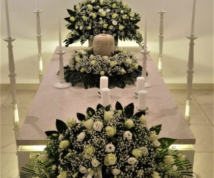 Ringaudų /Tabariškių Kristaus Karaliaus bažnyčios šarvojimo salė 